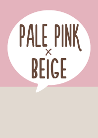 -PALE PINK & BEIGE-