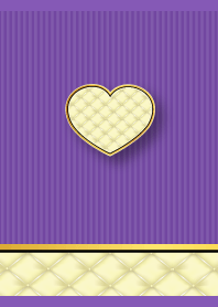 quilted heart on purple