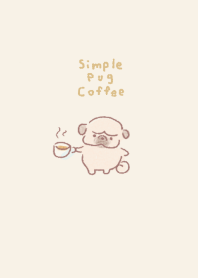 Simple Pug Coffee Beige