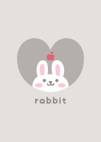 Rabbits3 Apple - greige
