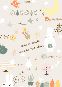beige Rabbit and Stars 05_2