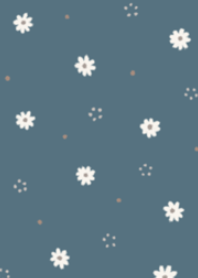 flower theme (Blue)