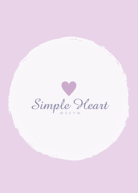 Simple Heart Dusky Purple-NATURAL 15