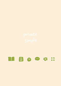 Private simple -natural green-