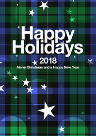 Happy Holidays 2018 tartan#02