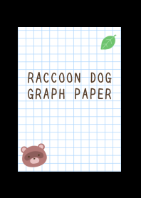 RACCOON DOG GRAPH PAPER-BLACK
