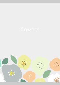 flower and flower on gray