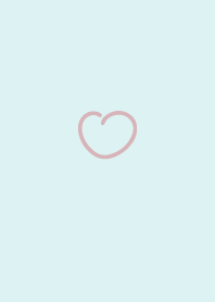 Heart Simple icon: Mint Green