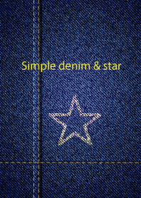 Simple denim & star.