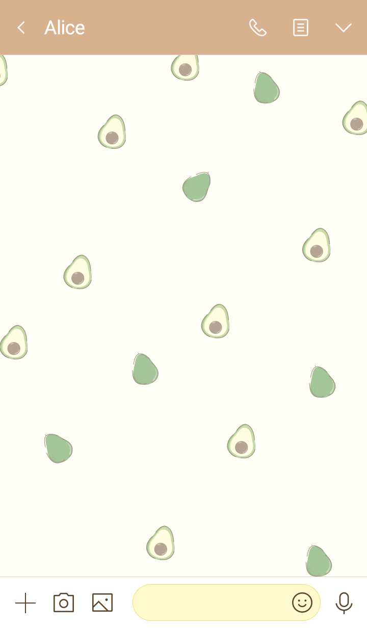 avocado minimal yellow (simple ver.)