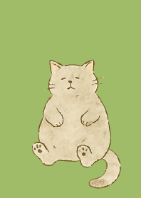 Cats are soothing09 moss green