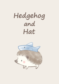 Hedgehog and Hat -shark- 2 brown