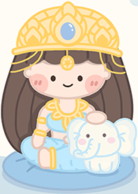 Lakshmi Mahadevi in blue!