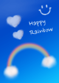 Happy Rainbow,Heart and Smile
