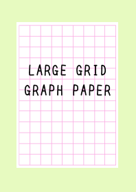 LARGE PINK GRID GRAPH PAPER-YELLOW GREEN