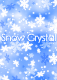Shiny blue snow crystal