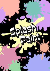 Splash Paint : Black pastel WV