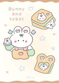 Bunny and toast ^___^