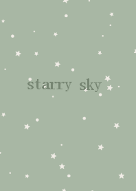 starry sky -beigegreen-