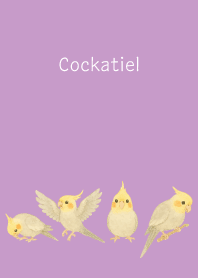 Cute Cockatiel2 light purple