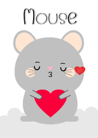 Simple Lovely Gray Mouse (jp)