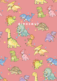 My beloved Dinosaurs03 light pink
