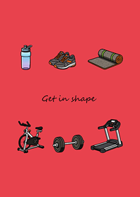 Exercise for weight loss(Bright red)