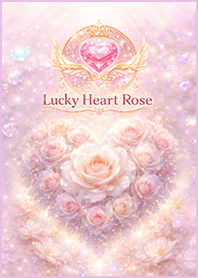 Love luck: Heart-shaped rose#