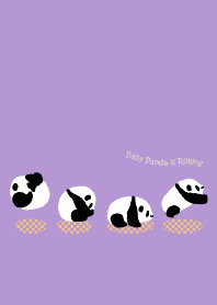 Cute Baby Panda - Lavender color