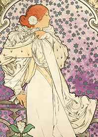 Mucha "The Lady of the Camellias"