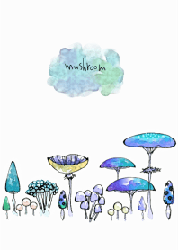 Blue mushroom.