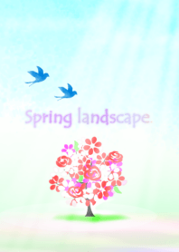 Spring landscape.
