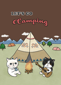 meow camping / dark brown