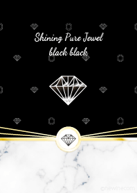 Shining Pure Jewel black black