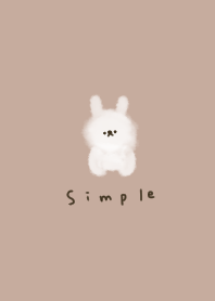 beige. fluffy. Rabbit.