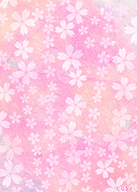 Pretty Cherry Blossom Pattern from Japan