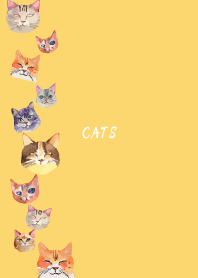 holiday cats2 on light yellow
