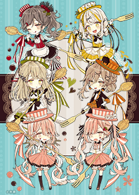 チョコケーキ6姉妹 SDキャラver.