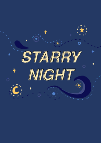 blue starry night