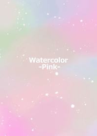 Watercolor -Pink-