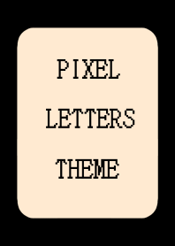 PIXEL LETTERS THEME[CREAM PINK]j-BLACK