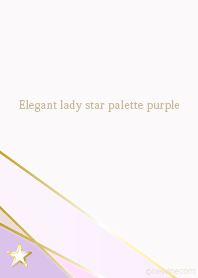 Elegant lady star palette purple