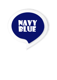 Navy Blue Button In White V.3