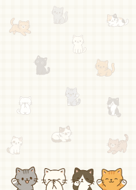 ผ้าลายตารางแมว16