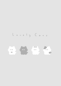 4 whisker cats/ gray white