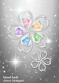 Good luck! cherry blossoms[Black]