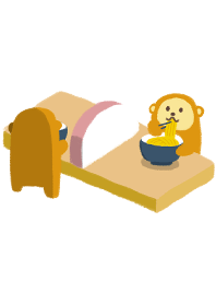 Kamaboko and monkey theme