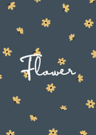 petite flower y / indigo