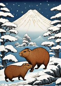 Ukiyo-e - Capybara 60952d