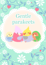 やさしいインコちゃんず#イラスト